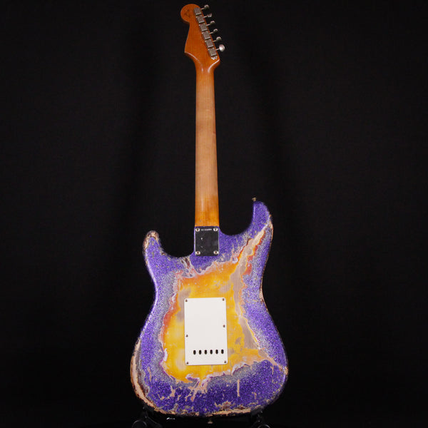 Fender Custom Shop 1962 Stratocaster Super Heavy Relic Dennis Galuszka Masterbuilt Brazilian Rosewood Purple Sparkle / 3 Color Sunburst 2024 (R135800)