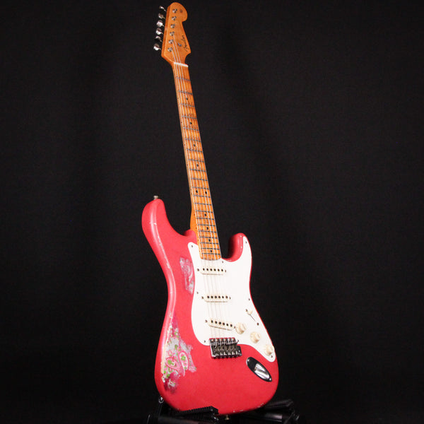 Fender Custom Shop Masterbuilt Paul Waller 1957 Heavy Relic 57 Stratocaster Fiesta Red over Pink Paisley 2024 (PW422)