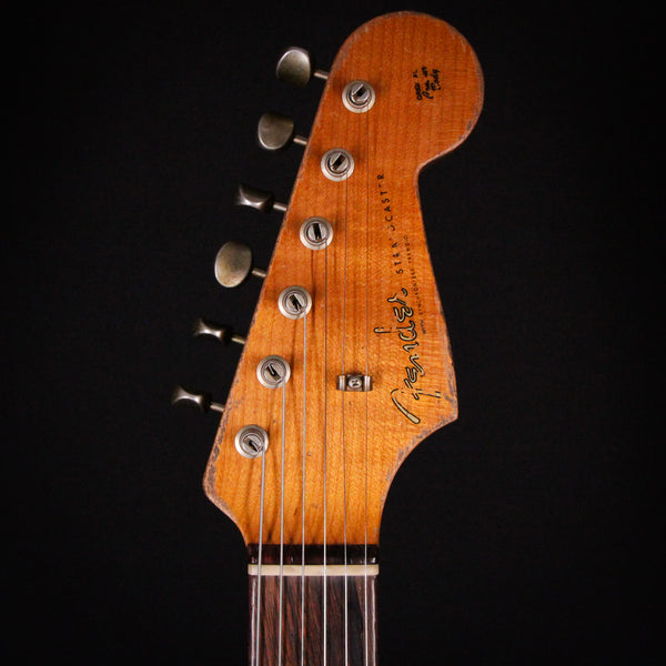 Fender Custom Shop Masterbuilt Dennis Galuszka 60/63 Super Heavy Relic Stratocaster Brazilian Rosewood Black 2024 (R135408)