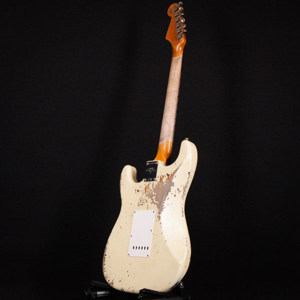 Fender Custom Shop 61 Strat Heavy Relic Rosewood Fretboard Super Faded Aged Vintage White over 3-Color Sunburst 2024 (CZ577161)
