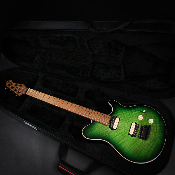 Ernie Ball Music Man Axis Super Sport Flame Top Electric Guitar Matcha Flame 2024 (H07309)