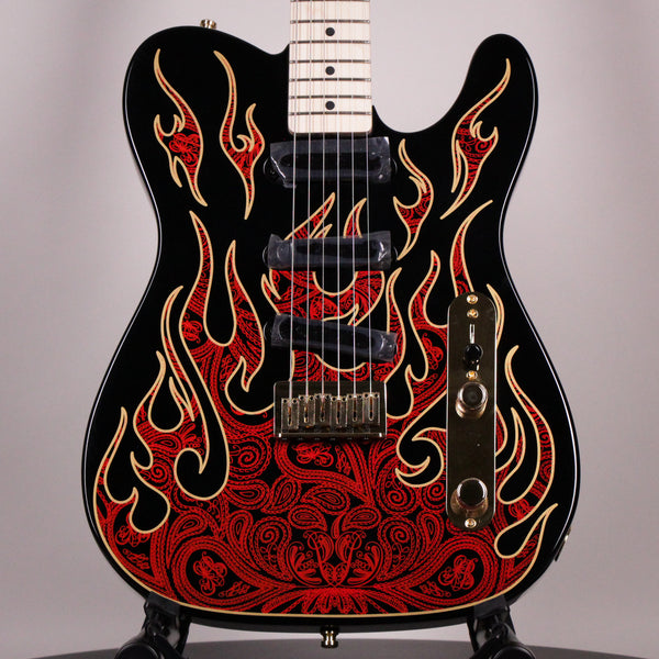 Fender James Burton Telecaster Red Paisley Flames Maple Fingerboard (US22184062)