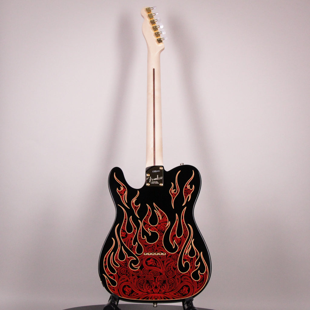 Fender James Burton Telecaster Red Paisley Flames Maple Fingerboard (US22184062)