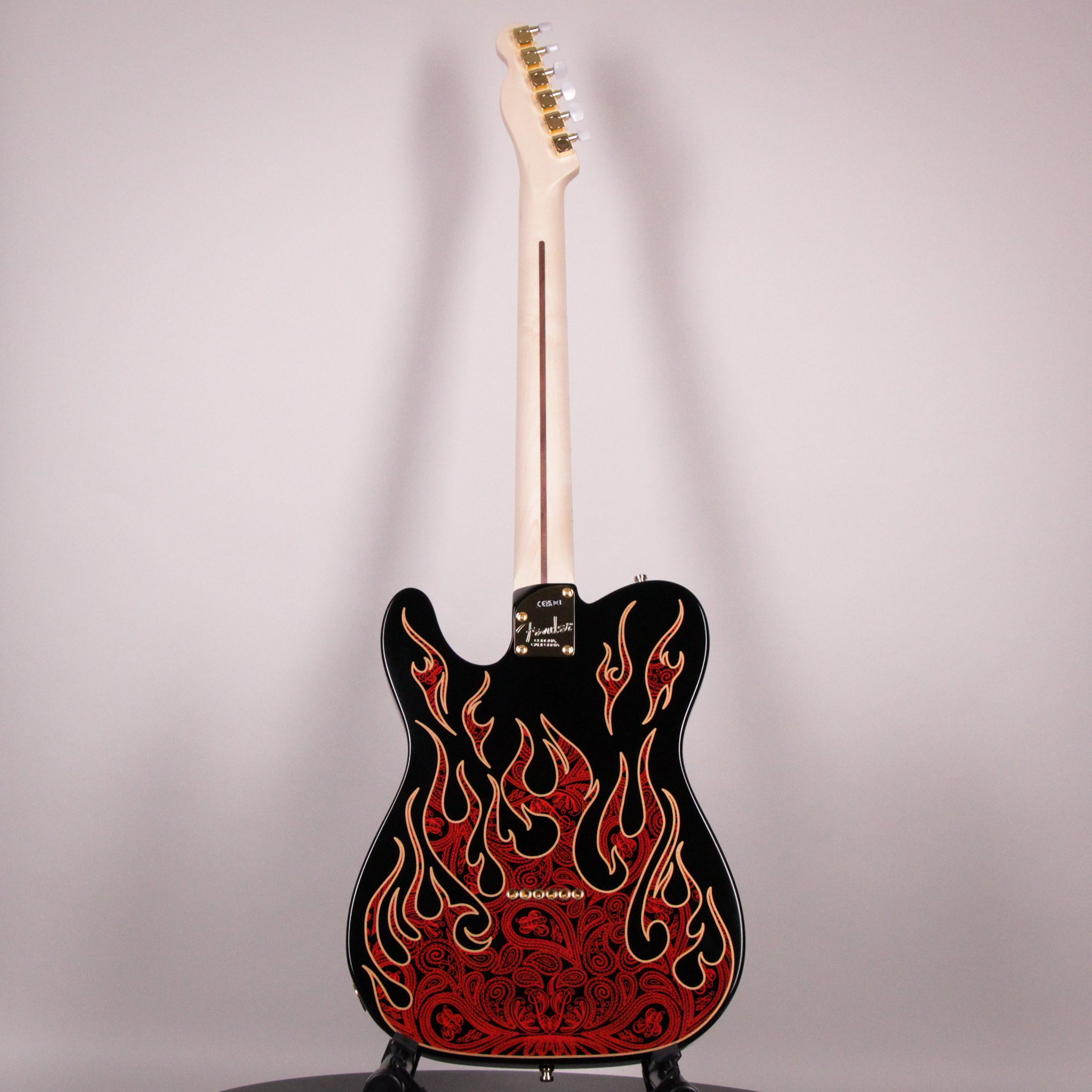 Fender James Burton Telecaster Red Paisley Flames Maple Fingerboard (US22184062)