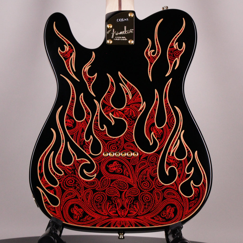 Fender James Burton Telecaster Red Paisley Flames Maple Fingerboard (US22184062)