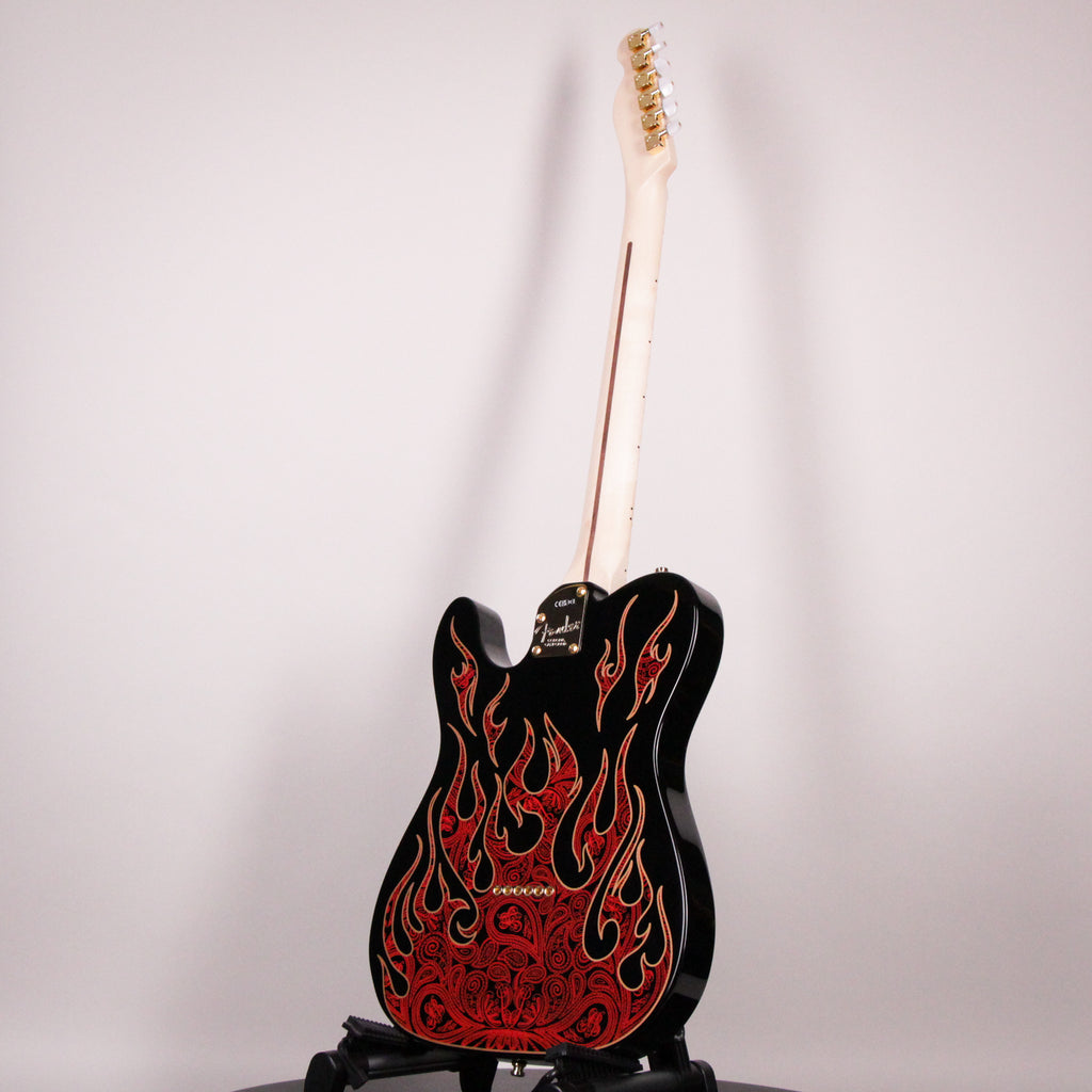 Fender James Burton Telecaster Red Paisley Flames Maple Fingerboard (US22184062)