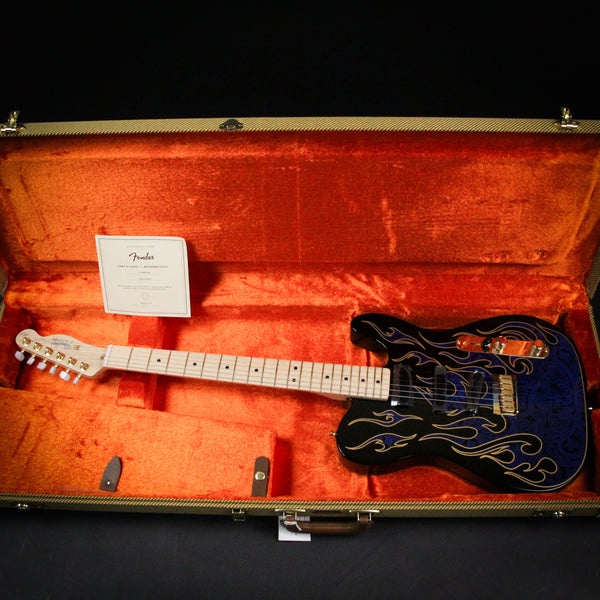 Fender James Burton Telecaster Blue Paisley Flames Maple Fingerboard (US22184063)