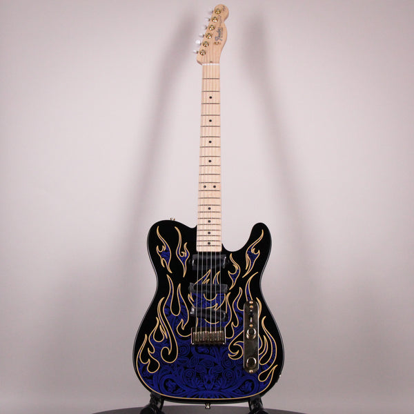 Fender James Burton Telecaster Blue Paisley Flames Maple Fingerboard (US22184063)