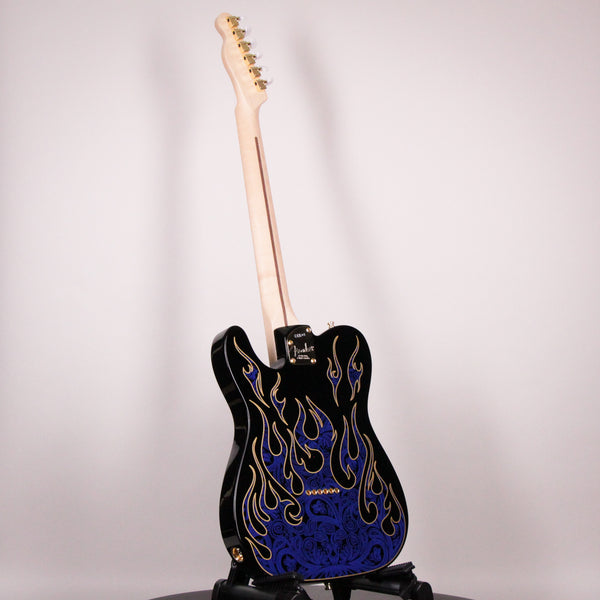 Fender James Burton Telecaster Blue Paisley Flames Maple Fingerboard (US22184063)