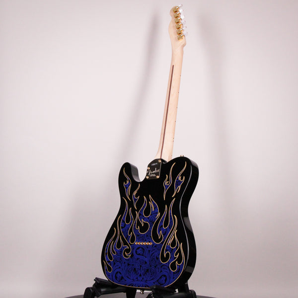 Fender James Burton Telecaster Blue Paisley Flames Maple Fingerboard (US22184063)