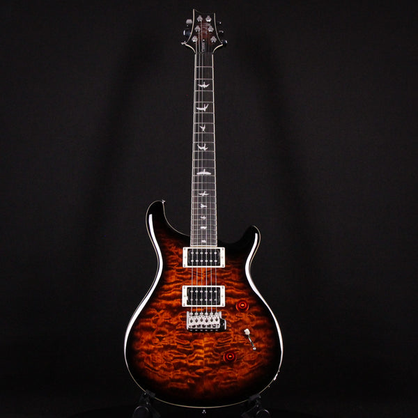 PRS SE Custom 24 Electric Guitar Quilt Black Gold Sunburst 2023 (CTIF059002)