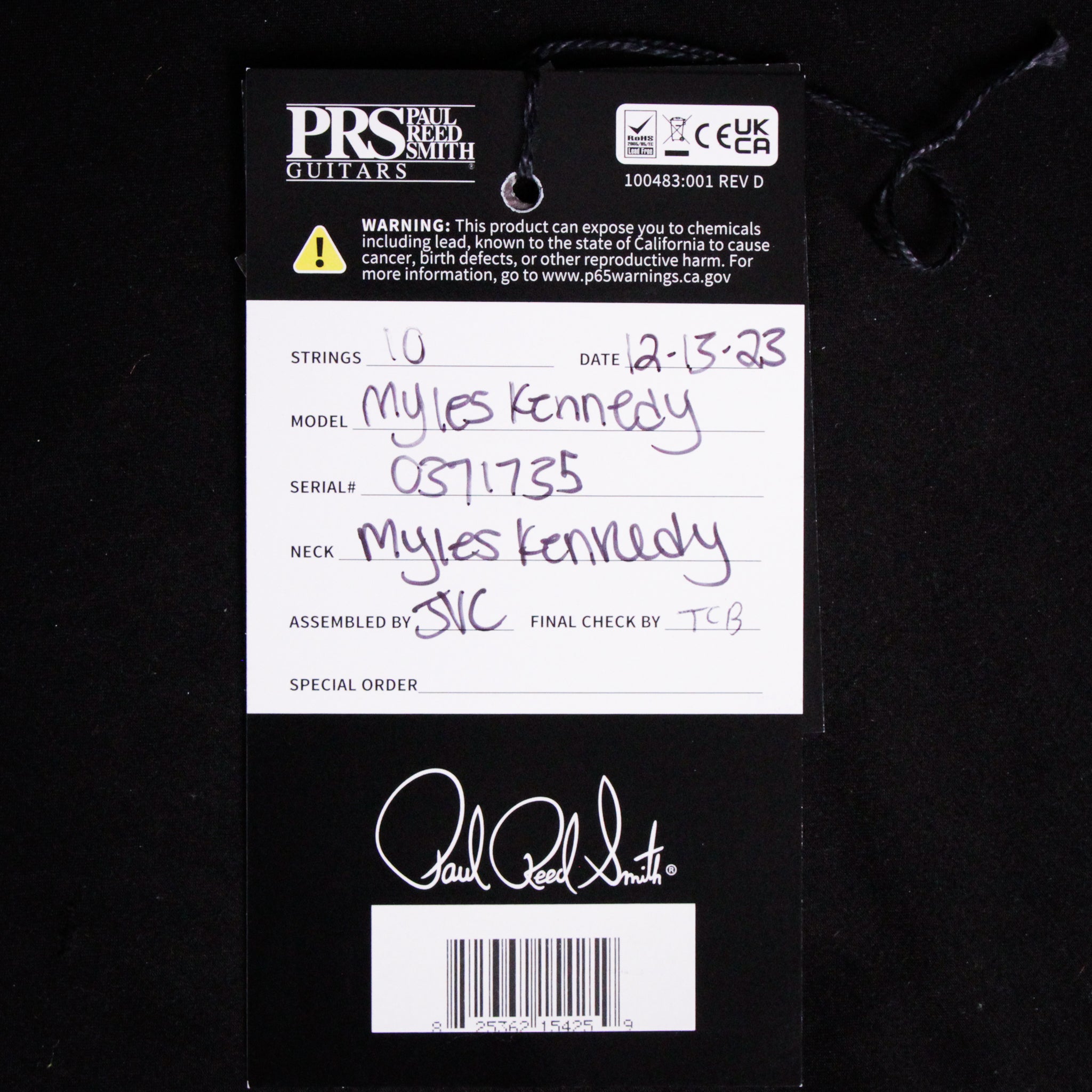 PRS Myles Kennedy Signature Antique Natural 2023 (0371735)