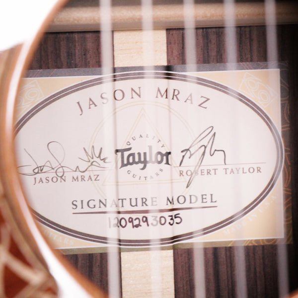 Taylor JMSM Jason Mraz Signature Nylon String Guitar Natural Red Cedar 2023 (1209293035)