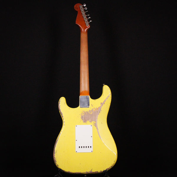 Fender Custom Shop Masterbuilt Paul Waller 62 Stratocaster Super Heavy Relic Grafitti Yellow /Sunburst Brazilian Rosewood 2023 (R129493)