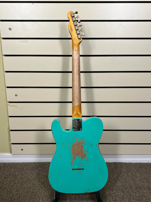 Fender Custom Shop Heavy Relic 60 Telecaster Sea Foam Green over Sunburst 2024 (R134386)