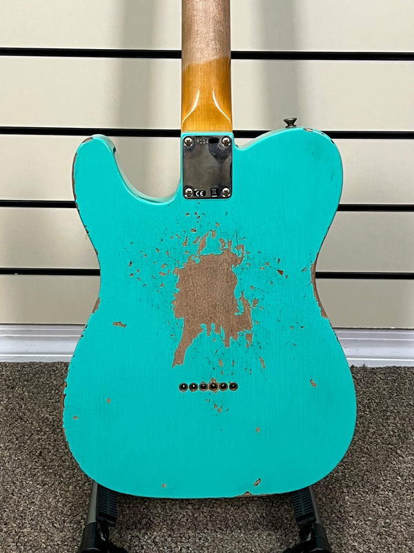 Fender Custom Shop Heavy Relic 60 Telecaster Sea Foam Green over Sunburst 2024 (R134386)