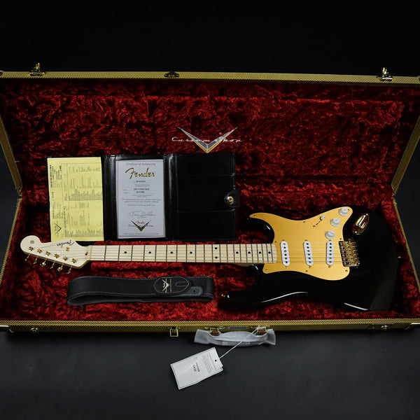 Fender Custom Shop 1957 / 57 Stratocaster NOS Maple Fingerboard Black Gold 2023 (R117496)
