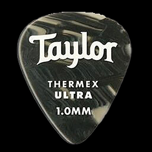 Taylor Premium Darktone 351 Thermex Ultra Guitar Picks 6-pack Black Onyx 1.00mm