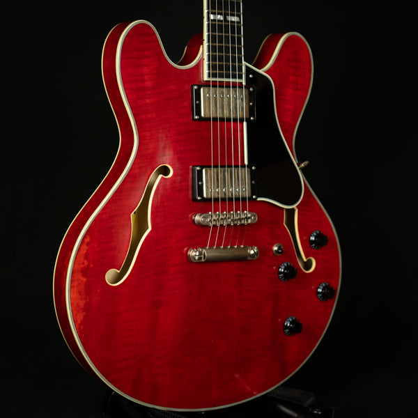 Eastman T59/v Thinline Archtop Semi-Hollowbody Ebony Fingerboard Transparent Red (P2200392)