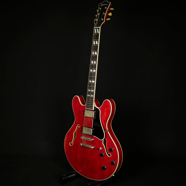 Eastman T59/v Thinline Archtop Semi-Hollowbody Ebony Fingerboard Transparent Red (P2200392)