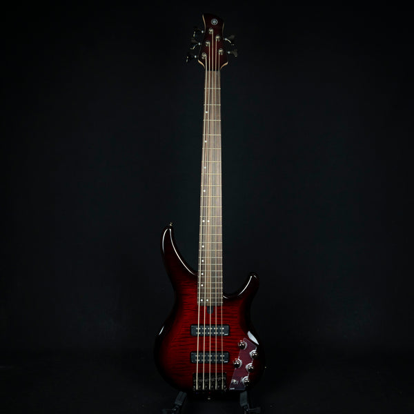 Yamaha TRBX605FM 5-String Electric Bass Guitar Rosewood Fingerboard Dark Red Burst (1HZ023347)