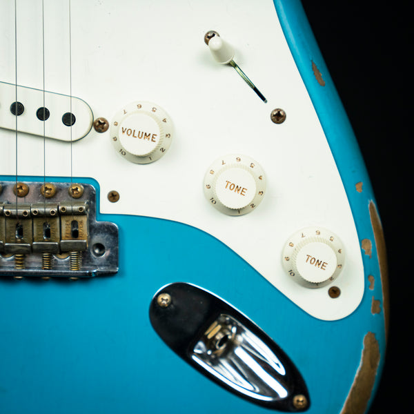 Fender Custom Shop 1957 Stratocaster Heavy Relic Maple Fingerboard Taos Turquiose (R122481)