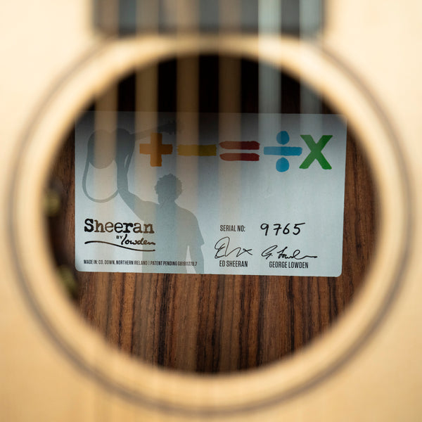 Sheeran by Lowden Ed Sheeran Tour Edition Signature Guitar Natural (9765)