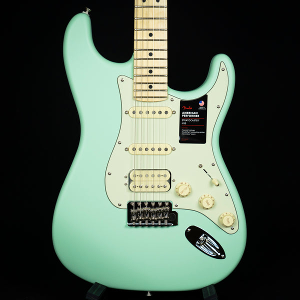 Fender American Performer Stratocaster HSS Satin Surf Green Maple Fingerboard (US22030997)