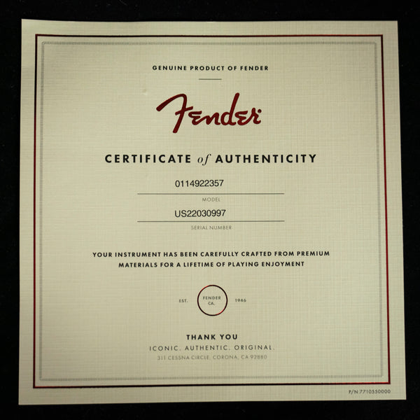 Fender American Performer Stratocaster HSS Satin Surf Green Maple Fingerboard (US22030997)