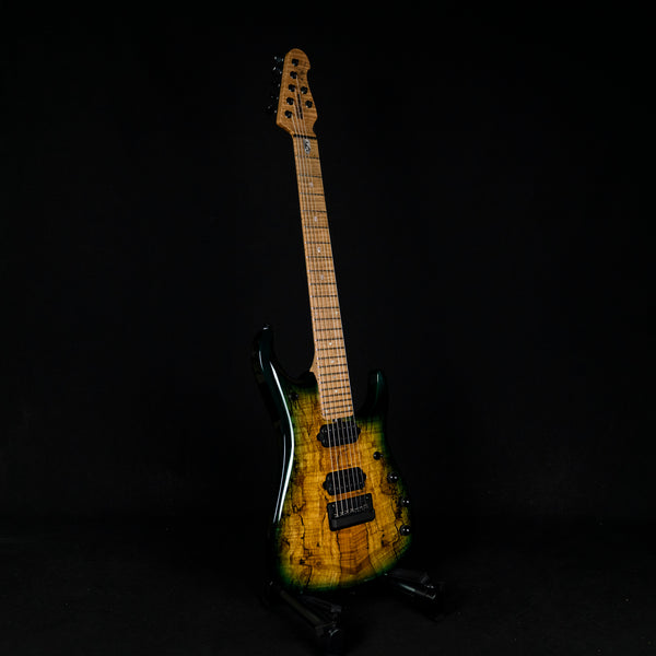 ON HOLD Ernie Ball Music Man JP15 7-String Emerald Glow Roasted Maple Neck (F98013)