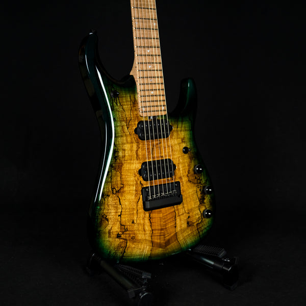 ON HOLD Ernie Ball Music Man JP15 7-String Emerald Glow Roasted Maple Neck (F98013)