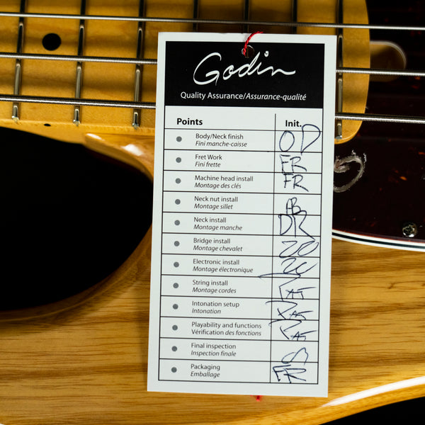 Godin Passion RG-4 Swamp Ash 4-String Bass Maple Fingerboard (21125175)