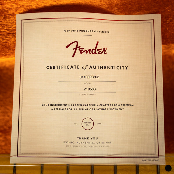 Fender American Vintage II 1972 Telecaster Thinline Lake Placid Blue Maple Fingerboard (V10583)