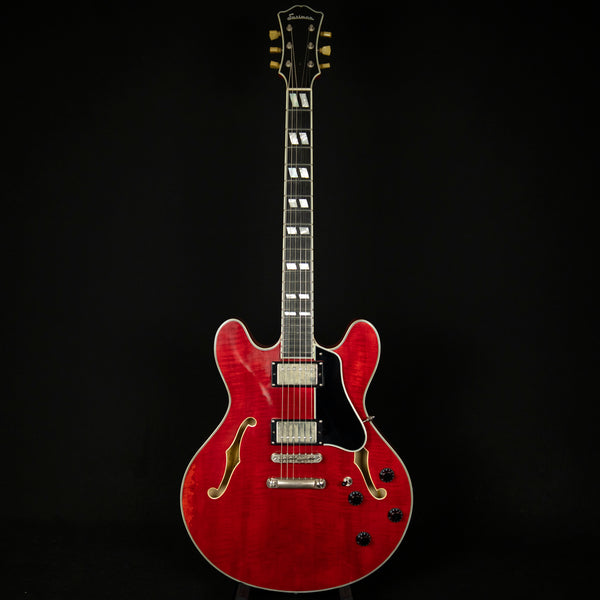 Eastman T59/v Thinline Archtop Semi-Hollowbody Ebony Fingerboard Transparent Red (P2200392)