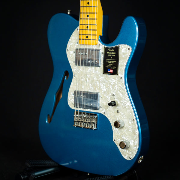 Fender American Vintage II 1972 Telecaster Thinline Lake Placid Blue Maple Fingerboard (V10583)