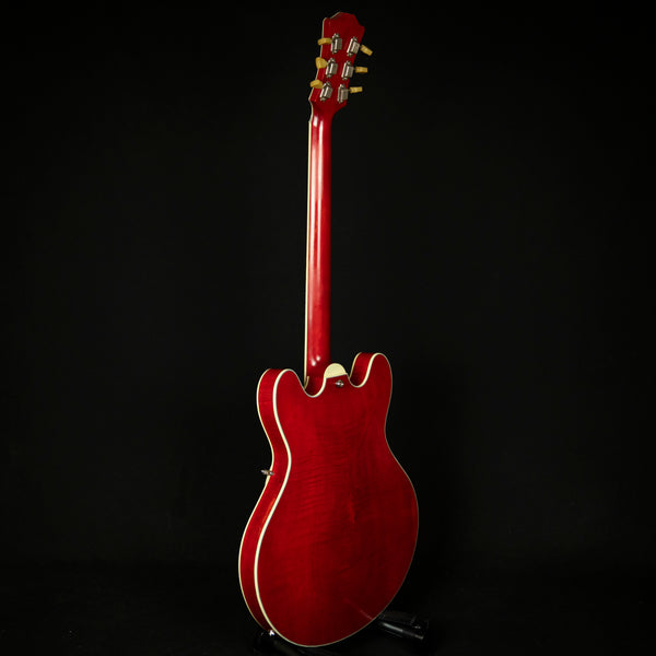Eastman T59/v Thinline Archtop Semi-Hollowbody Ebony Fingerboard Transparent Red (P2200392)