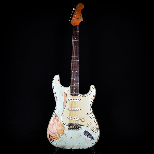 Fender Masterbuilt Paul Waller 62 Stratocaster Heavy Relic Surf Green/Sunburst Brazilian Rosewood (CZ566154)