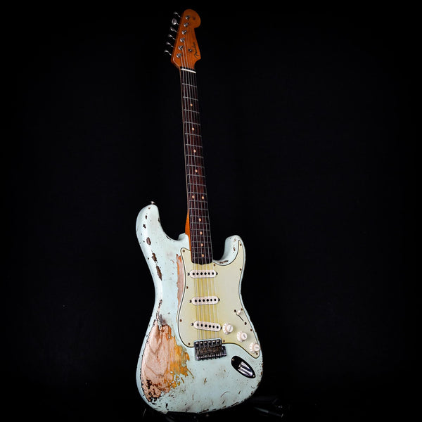 Fender Masterbuilt Paul Waller 62 Stratocaster Heavy Relic Surf Green/Sunburst Brazilian Rosewood (CZ566154)