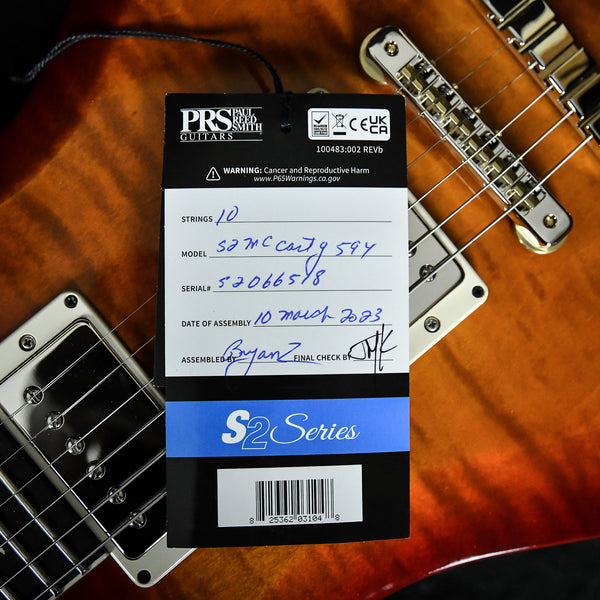 PRS Paul Reed Smith S2 McCarty 594 Dark Cherry Sunburst (S2066518)