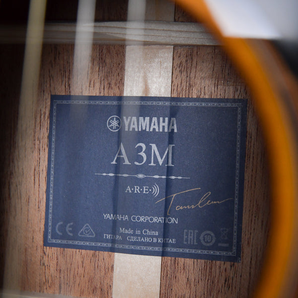 Yamaha A3M Dreadnought Acoustic Ebony Fingerboard (IIX260492)