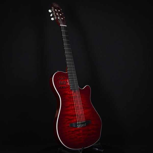 Godin ACS Grand Concert Quilted Maple Trans Red Nylon (22324141)