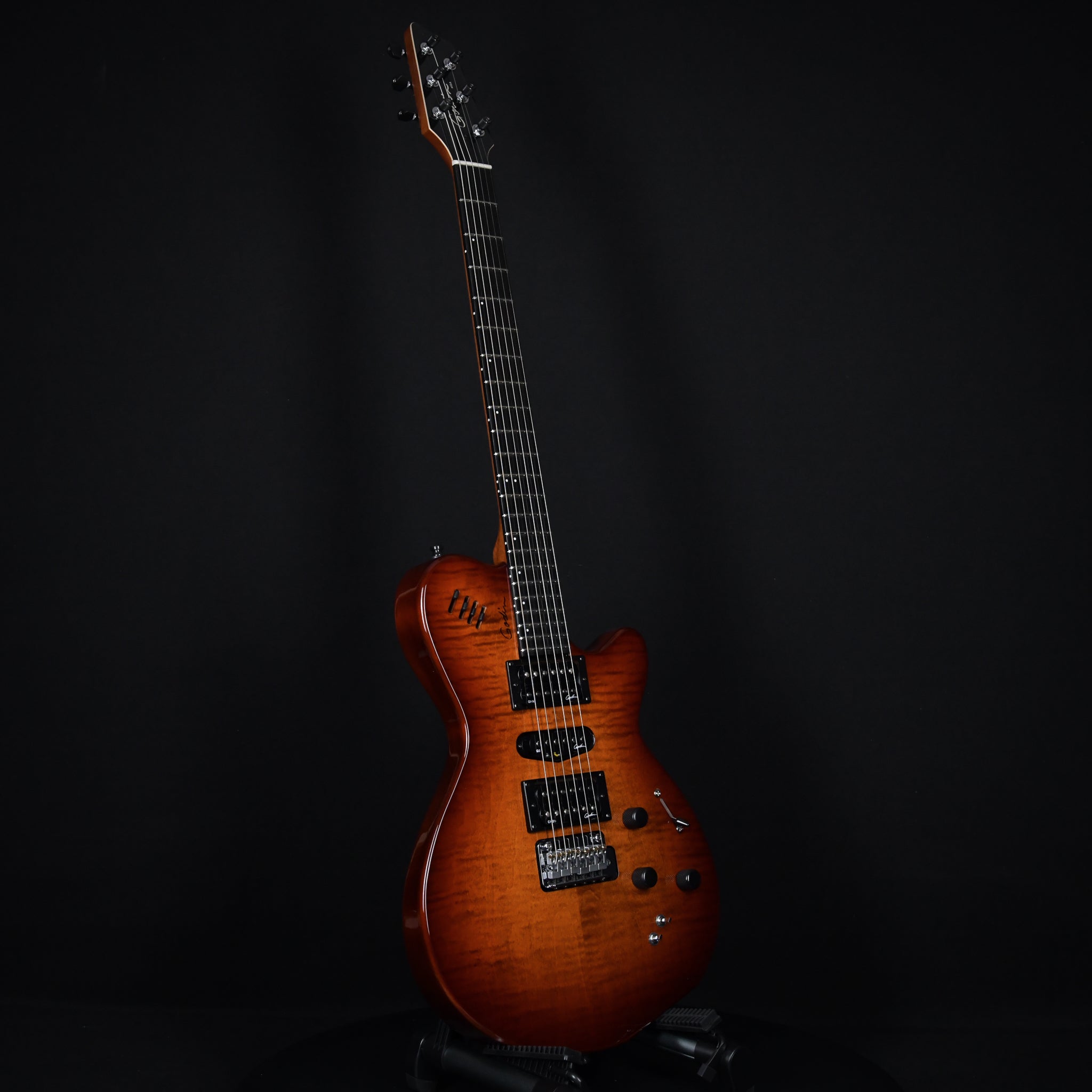 Godin XTSA Multivoice Flame Maple Leaf Top Light Burst Richlite (221231182)