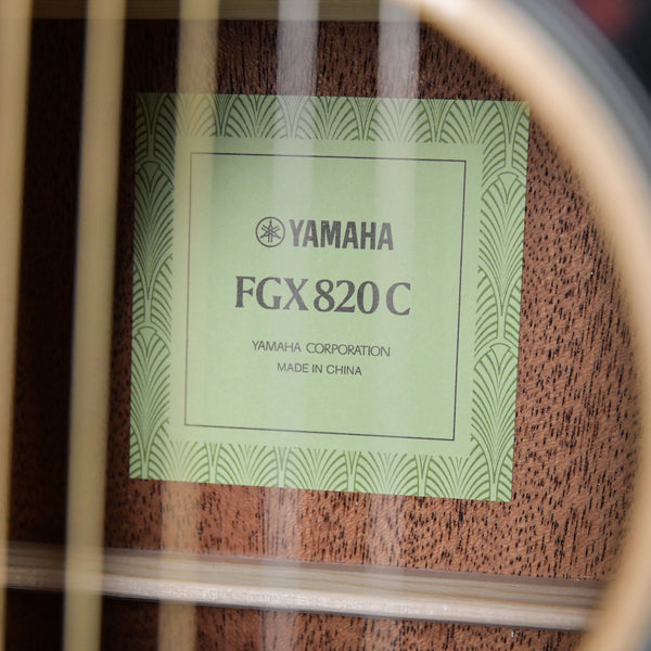 Yamaha FGX820C Acoustic Dreadnought Guitar Natural (IIY050595)