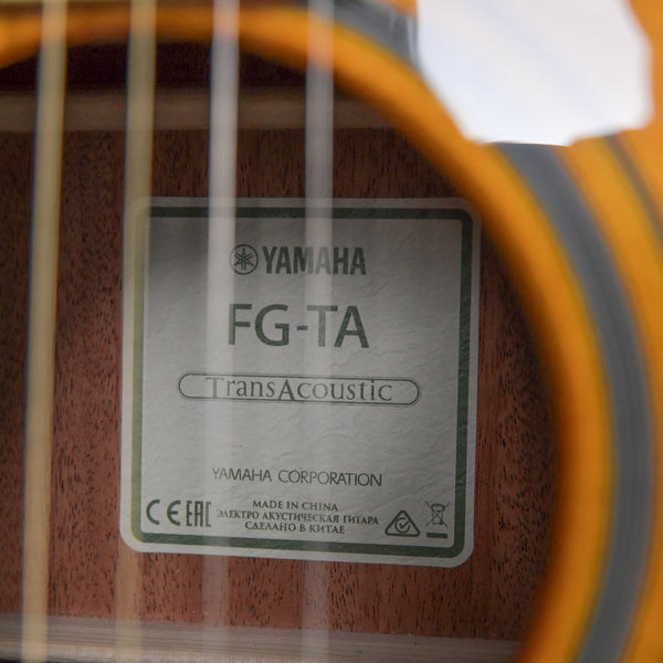 Yamaha FG-TA TransAcoustic Dreadnought Acoustic Guitar (IIZ051047)