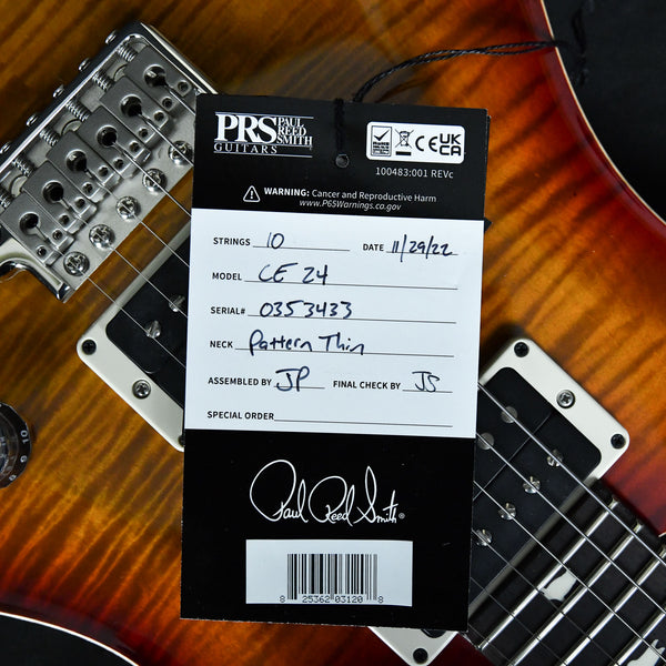 PRS Paul Reed Smith CE 24 - Black Amber Rosewood Fingerboard (355817)