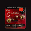 Grover GP800G Locking Strap Buttons Strap Lock Set Gold
