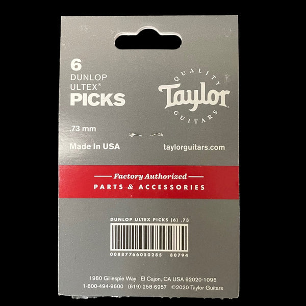 Taylor Ultex Picks by Dunlop .73mm 6 Pack