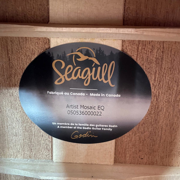 Seagull Artist Mosaic EQ Natural Dreadnought Acoustic Electric Guitar (050536000022)