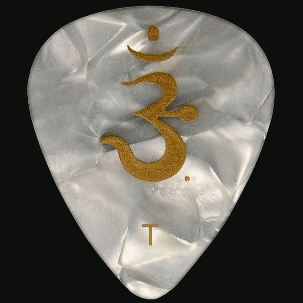 PRS Paul Reed Smith White Pearloid Celluloid Pick Pack Thin 12 Pack