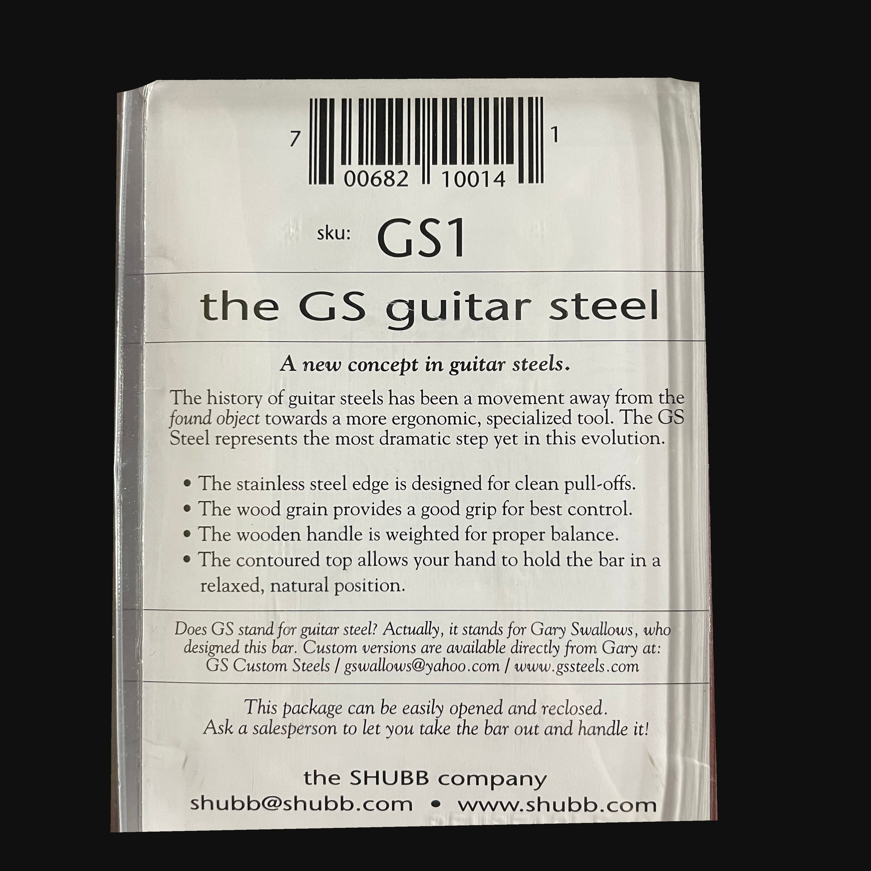 Shubb GS-1 Resophonic Steel Bar Slide
